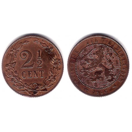 (134) Países Bajos. 1906. 2½ Cents (MBC-)