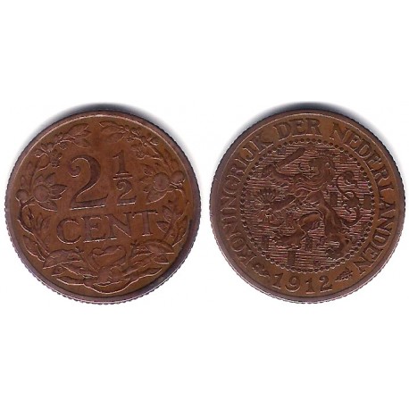 (150) Países Bajos. 1912. 2½ Cents (MBC-)