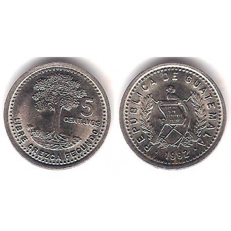 (276.4) Guatemala. 1992. 5 Centavos (EBC)