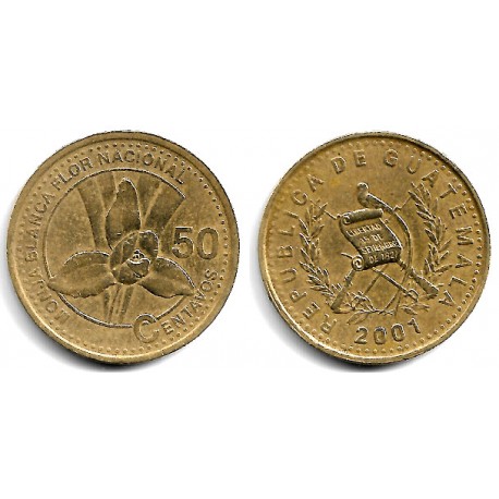 (283) Guatemala. 2001. 50 Centavos (MBC)