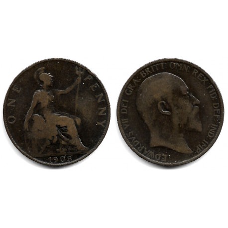 (794.2) Gran Bretaña. 1903. 1 Penny (BC/BC-)