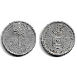 (2) Congo Belga. 1954. 50 Centimes (BC)