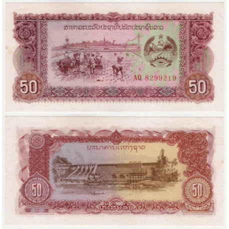 (29b) Laos. 1979. 50 Kip (SC) Manchas