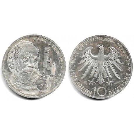 (169) Alemania. 1998(F). 10 Mark (MBC+) (Plata)