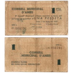 Amer. 1937. 1 Peseta (BC) Serie A