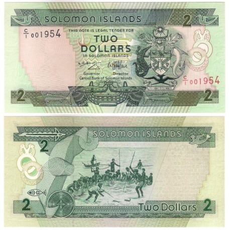 (18) Islas Salomón. 1997. 2 Dollars (SC)