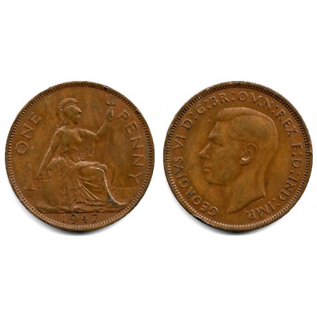 (845) Gran Bretaña. 1947. 1 Penny (MBC)