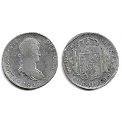 Fernando VII. 1818. 8 Reales (BC) (Plata) Ceca de Mejico JJ