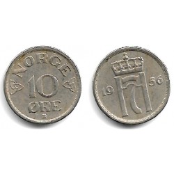 (396) Noruega. 1956. 10 Ore (MBC)