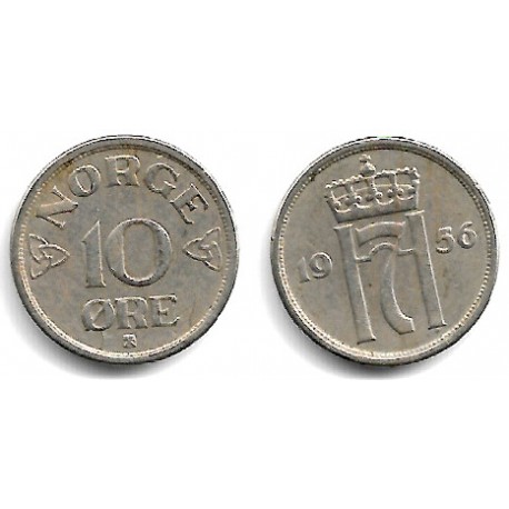 (396) Noruega. 1956. 10 Ore (MBC)