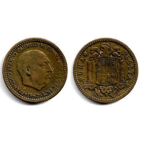 Estado Español. 1947*(19-51). 1 Peseta (BC)