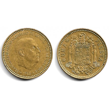 Estado Español. 1966*(19-72). 1 Peseta (BC+)