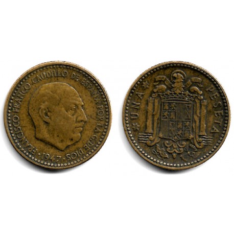 Estado Español. 1947*(19-49). 1 Peseta (BC)