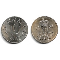 (860.3) Dinamarca. 1985. 10 Ore (EBC)