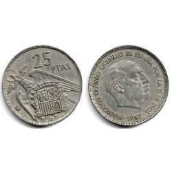 Estado Español. 1957*(67). 25 Pesetas (MBC-)