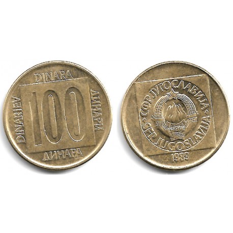 (134) Yugoslavia. 1989. 100 Dinara (SC-)