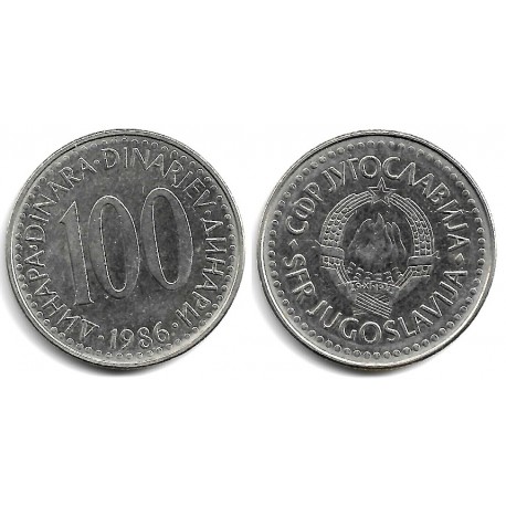 (114) Yugoslavia. 1986. 100 Dinara (EBC)