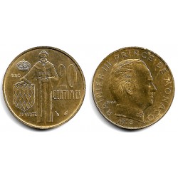 (14.3) Mónaco. 1978. 20 Centimes (MBC+)