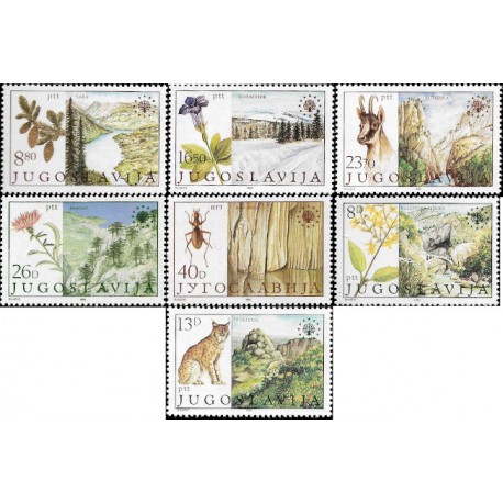 Yugoslavia. Diferentes Años. Lote de Sellos (Nuevo) Flora y Fauna