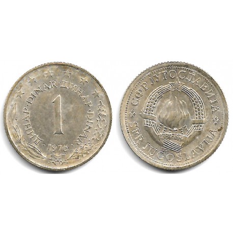 (59) Yugoslavia. 1976. 1 Dinar (EBC)