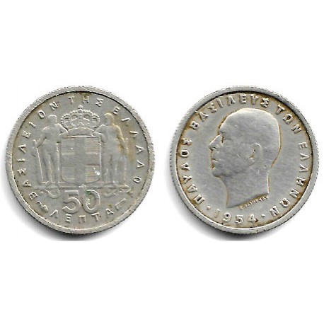 (80) Grecia. 1954. 50 Lepta (MBC)