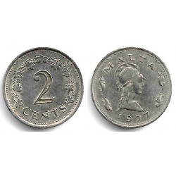 (9) Malta. 1977. 2 Cents (MBC)