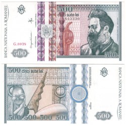 (101b) Rumania. 1992. 500 Lei (SC)