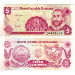 (168) Nicaragua. 1991. 5 Centavos de Cordoba (SC)