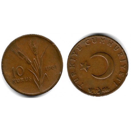 (891.1) Turquía. 1961. 10 Kurus (MBC-)