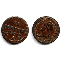 (646) Francia. 1798-99(7). 1 Centime (MBC)