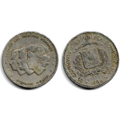 (61.2) República Dominicana. 1986. 25 Centavos (BC+)