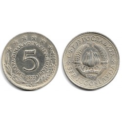 (58) Yugoslavia. 1972. 5 Dinara (MBC)