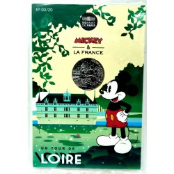 Francia. 2018. 10 Euro (SC) (Plata) Mickey & La France. Un Tour de Loire 03/20