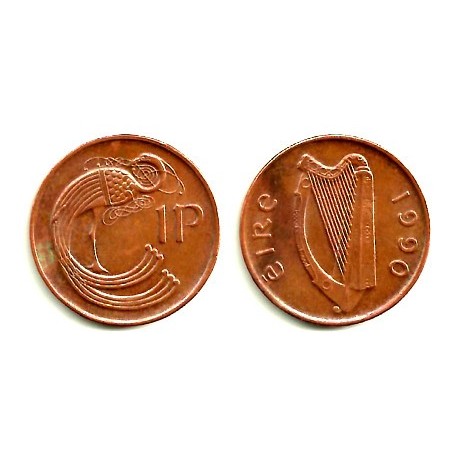 (20a) Irlanda. 1990. 1 Penny (SC)