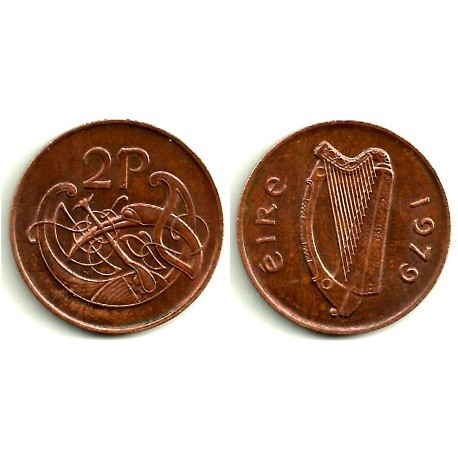 (21) Irlanda. 1979. 2 Pence (MBC)