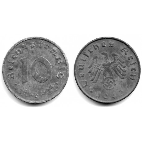 (101) Alemania (III Reich). 1943(D). 10 Pfennig (BC)