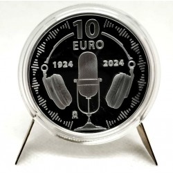 España. 2024. 10 Euro (Proof) (Plata) Centenario de la Radio