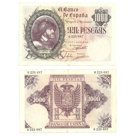 Estado Español. 1940. 1000 Pesetas (MBC) Sin Serie