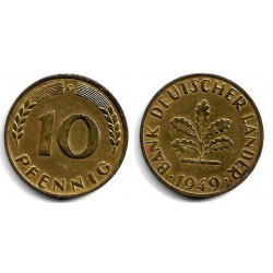 (103) Alemania. 1949(G). 10 Pfennig (MBC)