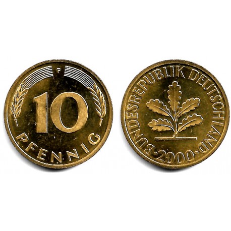 (108) Alemania. 2000(F). 10 Pfennig (SC)