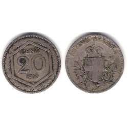 (58) Italia. 1918. 20 Centesimi (BC+)