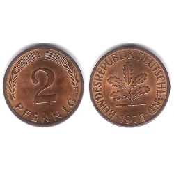 (106a) Alemania. 1975(D). 2 Pfennig (MBC+)