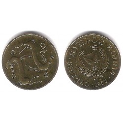 (54.1) Chipre. 1983. 2 Cents (SC)