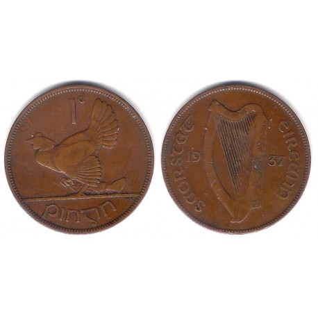 (3) Irlanda. 1937. 1 Penny (MBC-)