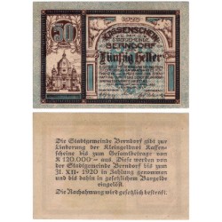 Berndorft (Baja Austria). 1920. 50 Heller (EBC+)