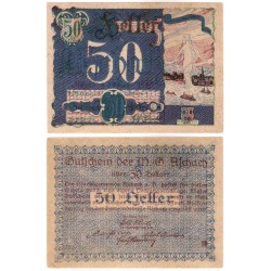 Aschach an der Donau. 1920. 50 Heller (EBC+)