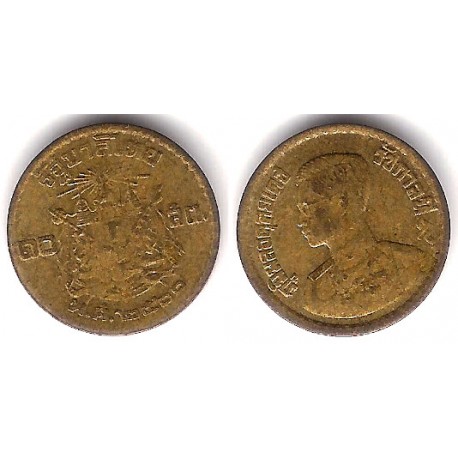 (Y79) Tailandia. 1957(2500). 10 Satang (MBC)