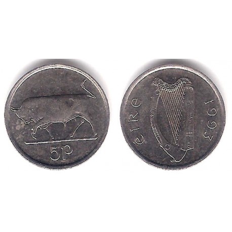 (28) Irlanda. 1993. 5 Pence (EBC+)