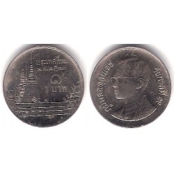 (Y184) Tailandia. 1990(2533). 1 Baht (MBC)