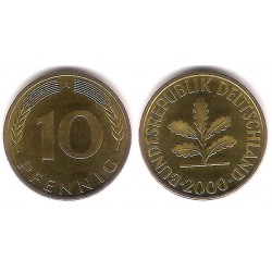 (108) Alemania. 2000(A). 10 Pfennig (SC)